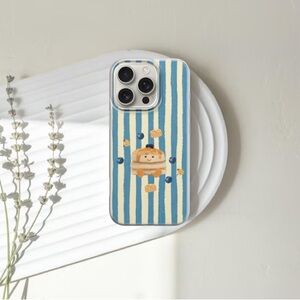 Striped Blue and White Phone Case